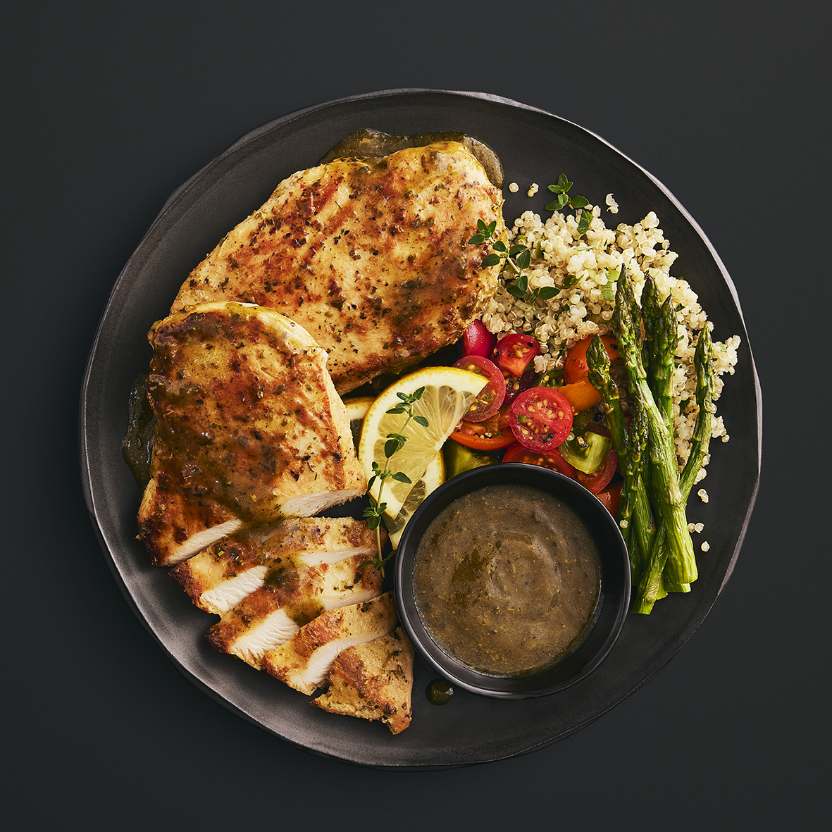 Poitrine de poulet citron et fines herbes