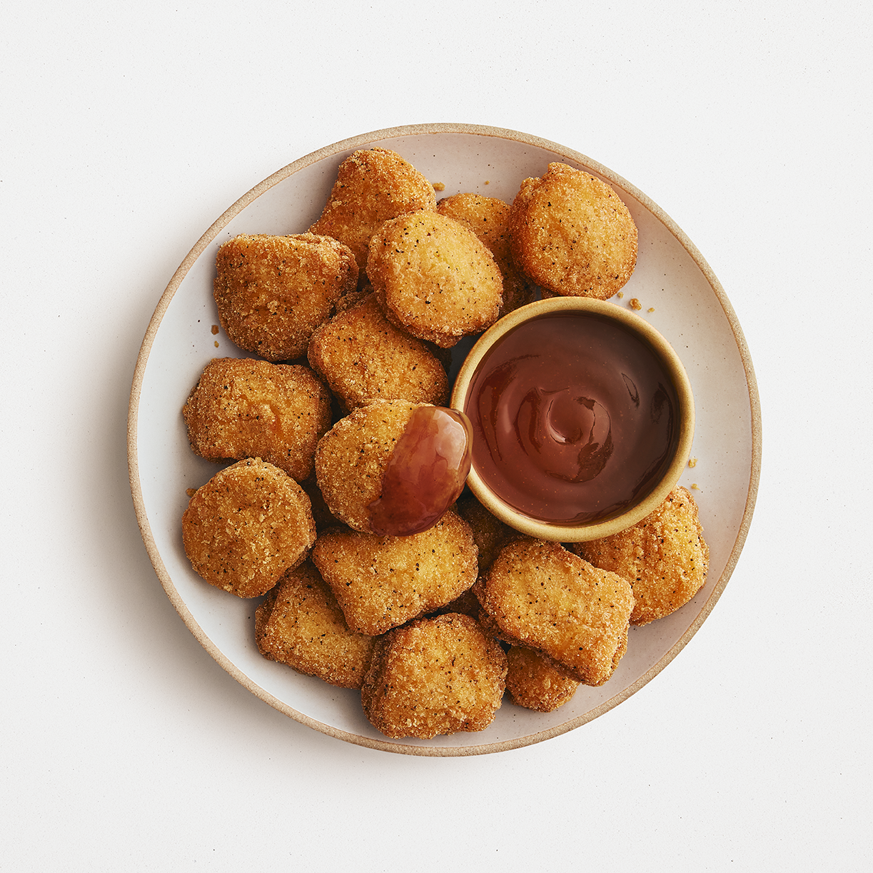 Pépites de poulet avec sauce