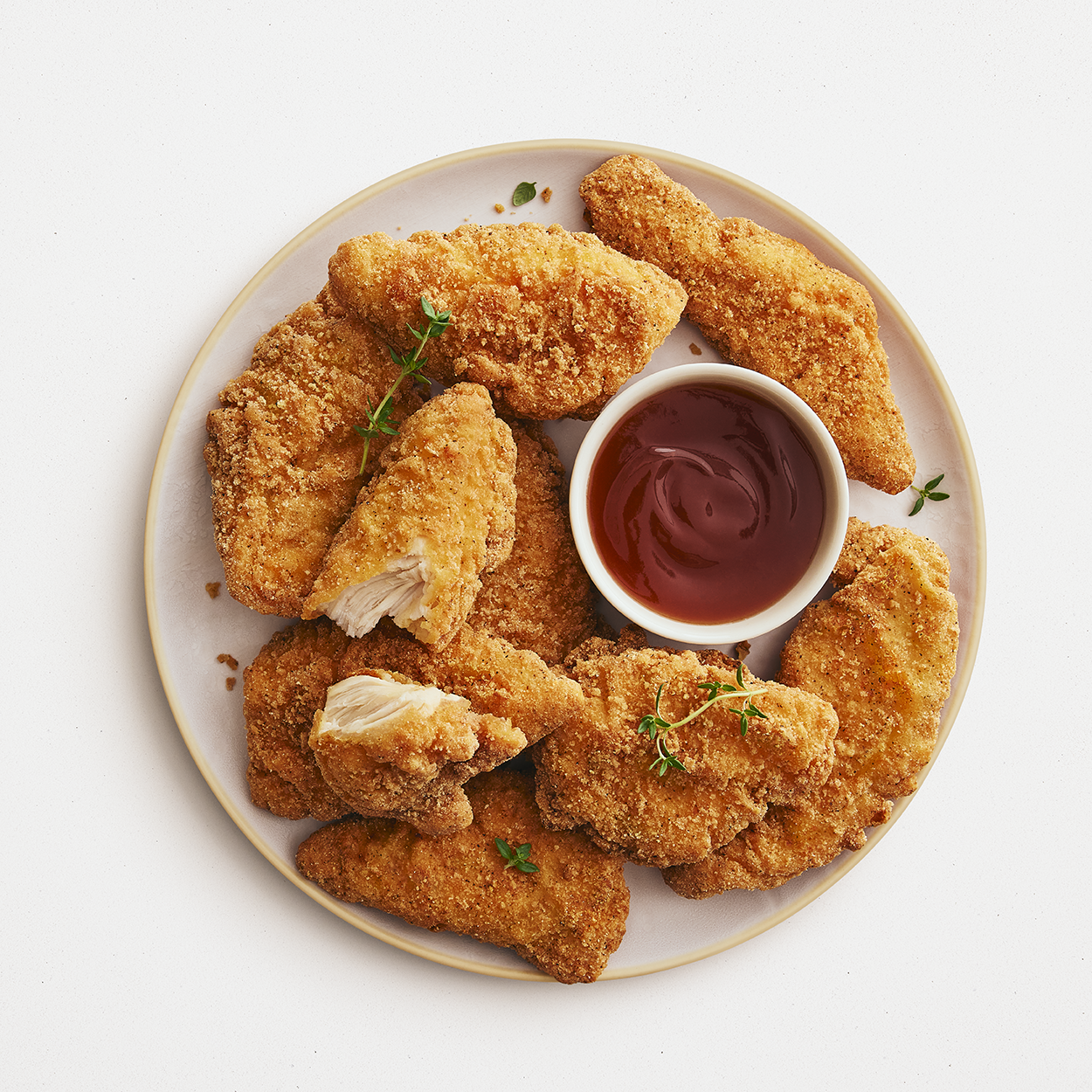Filets de poulet sans gluten avec sauce aux prunes