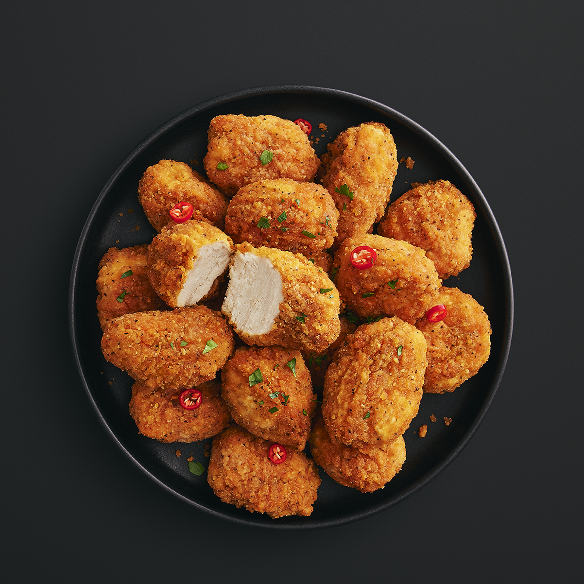 Morceaux de poulet buffalo (multivac)
