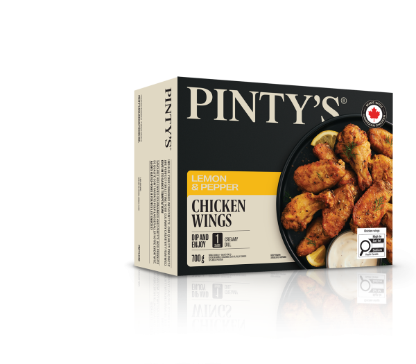 Pinty's lemon and pepper chicken wings