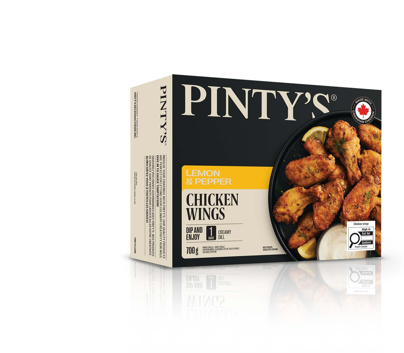 Pinty's lemon and pepper chicken wings