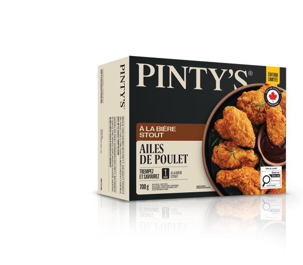 Ailes de poulet croustillantes à la bière stout Pinty's