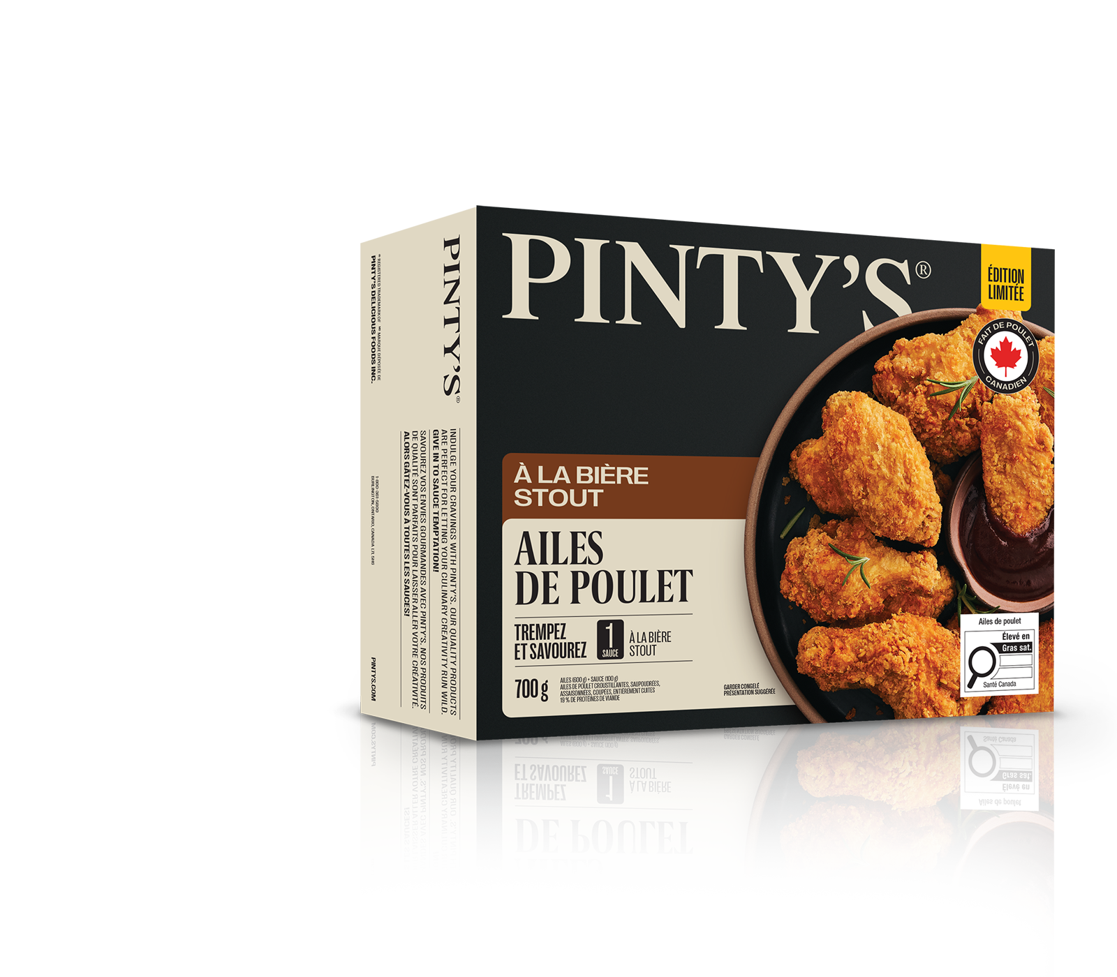 Ailes de poulet croustillantes à la bière stout Pinty's