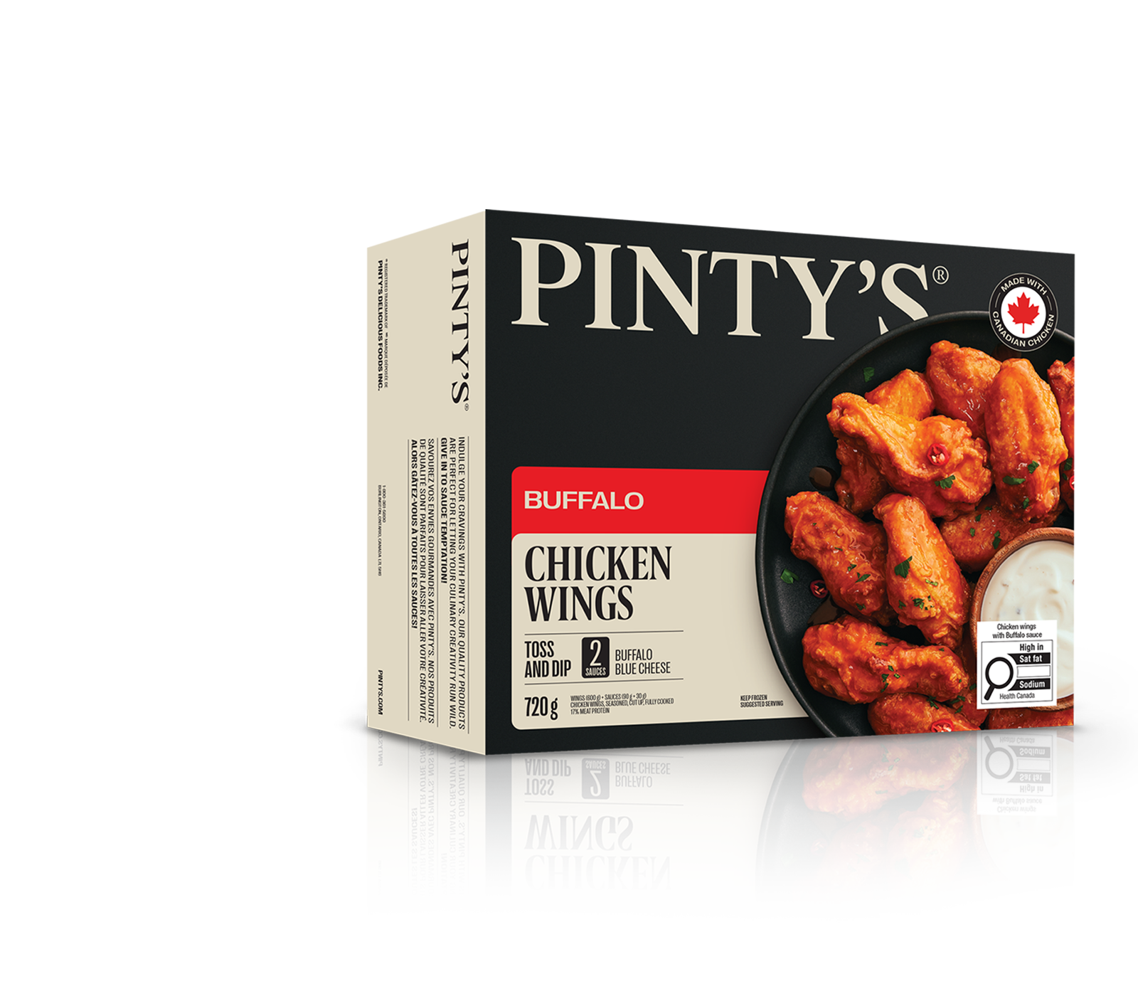 Pinty's buffalo chicken wings