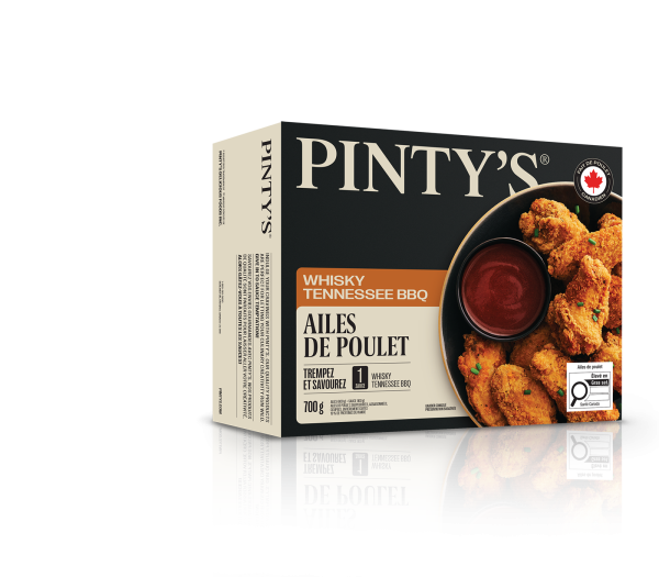 Ailes de poulet BBQ whisky tennessee Pinty's