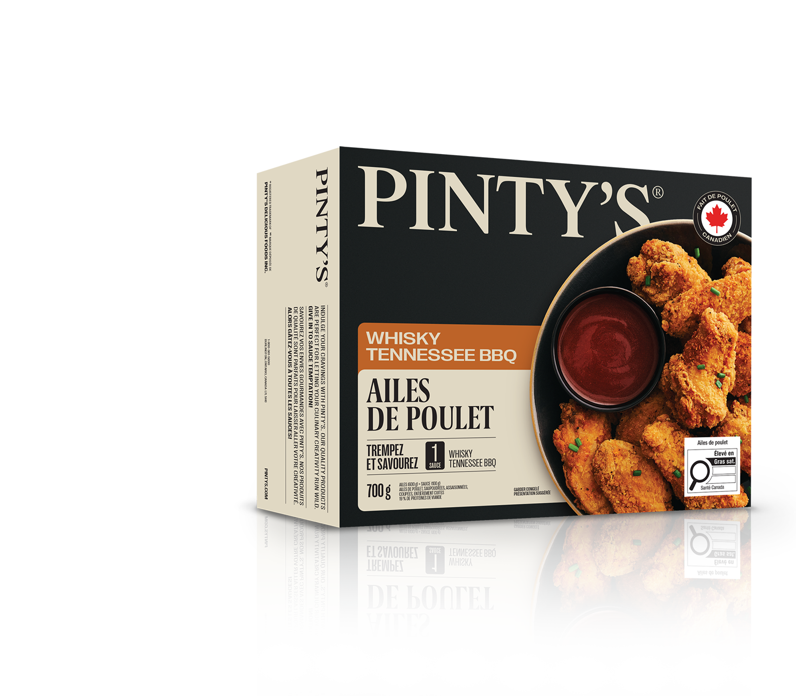 Ailes de poulet BBQ whisky tennessee Pinty's