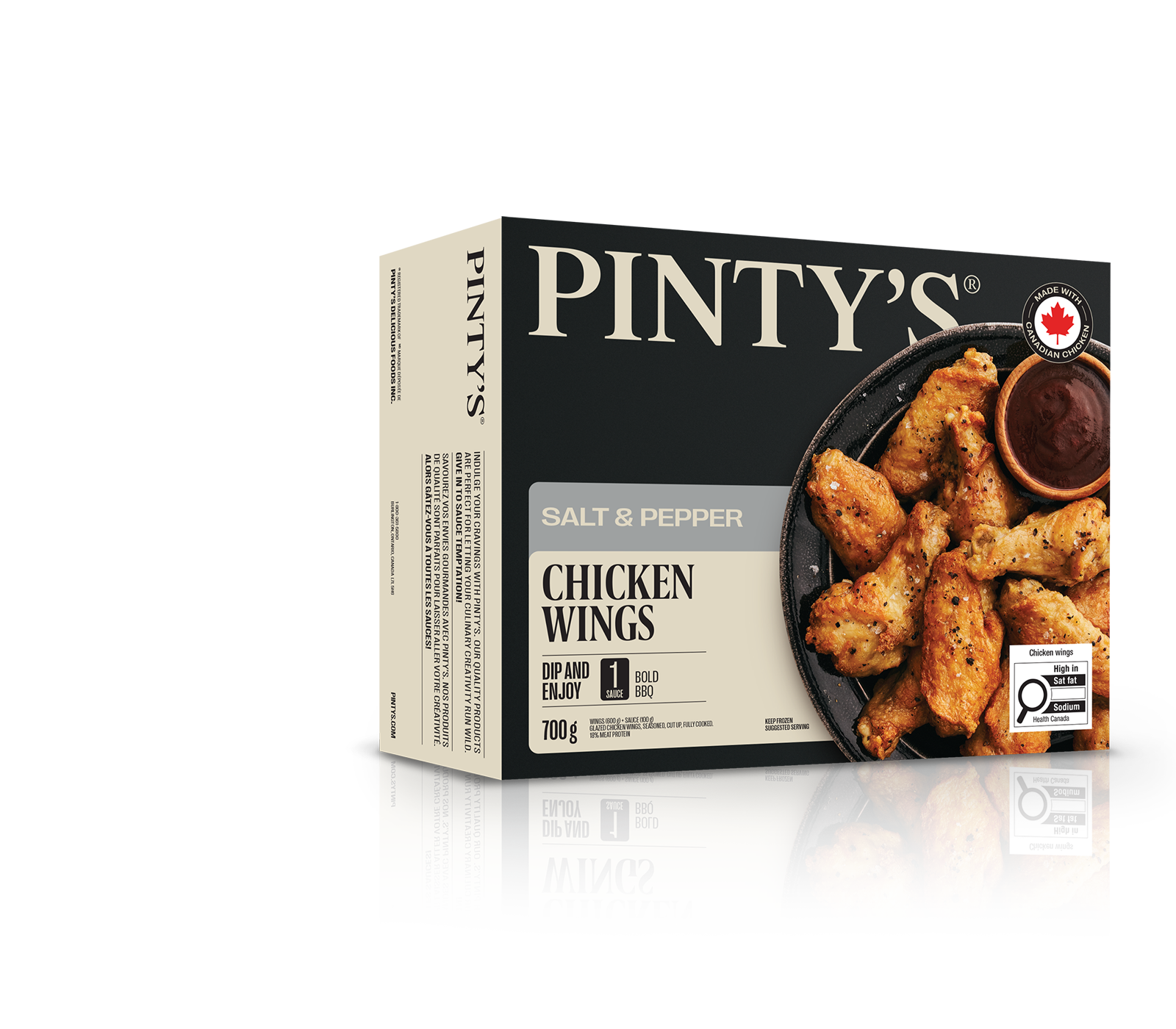Pinty's salt and cracked pepper chicken wings