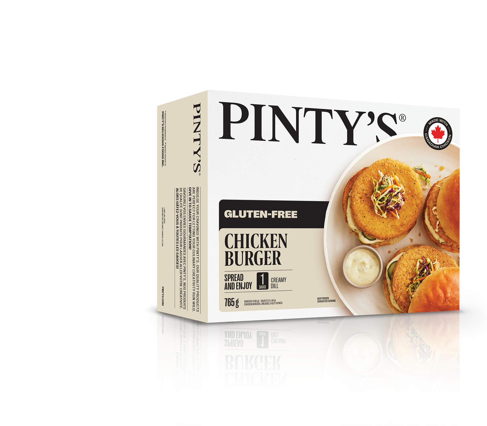 Pinty's gluten-free burger