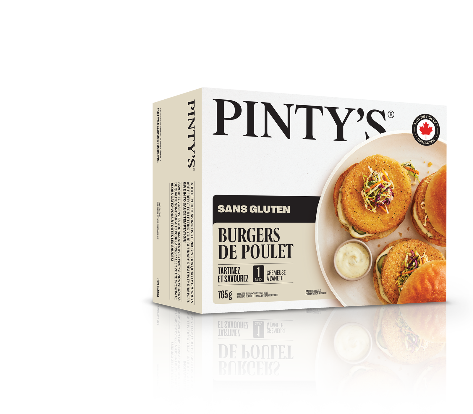Burger au poulet sans gluten Pinty's