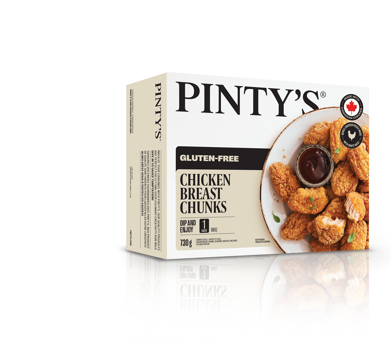 Pinty's gluten-free chicken chunks
