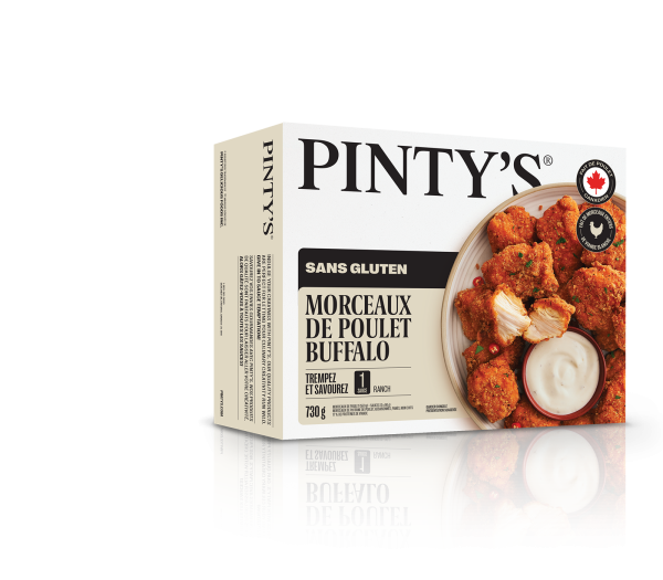 Morceaux de poulet buffalo sans gluten Pinty's