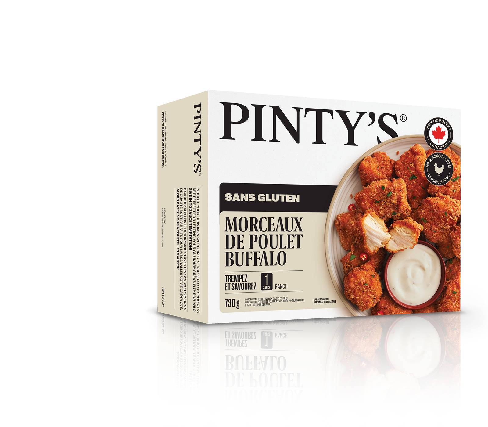 Morceaux de poulet buffalo sans gluten Pinty's