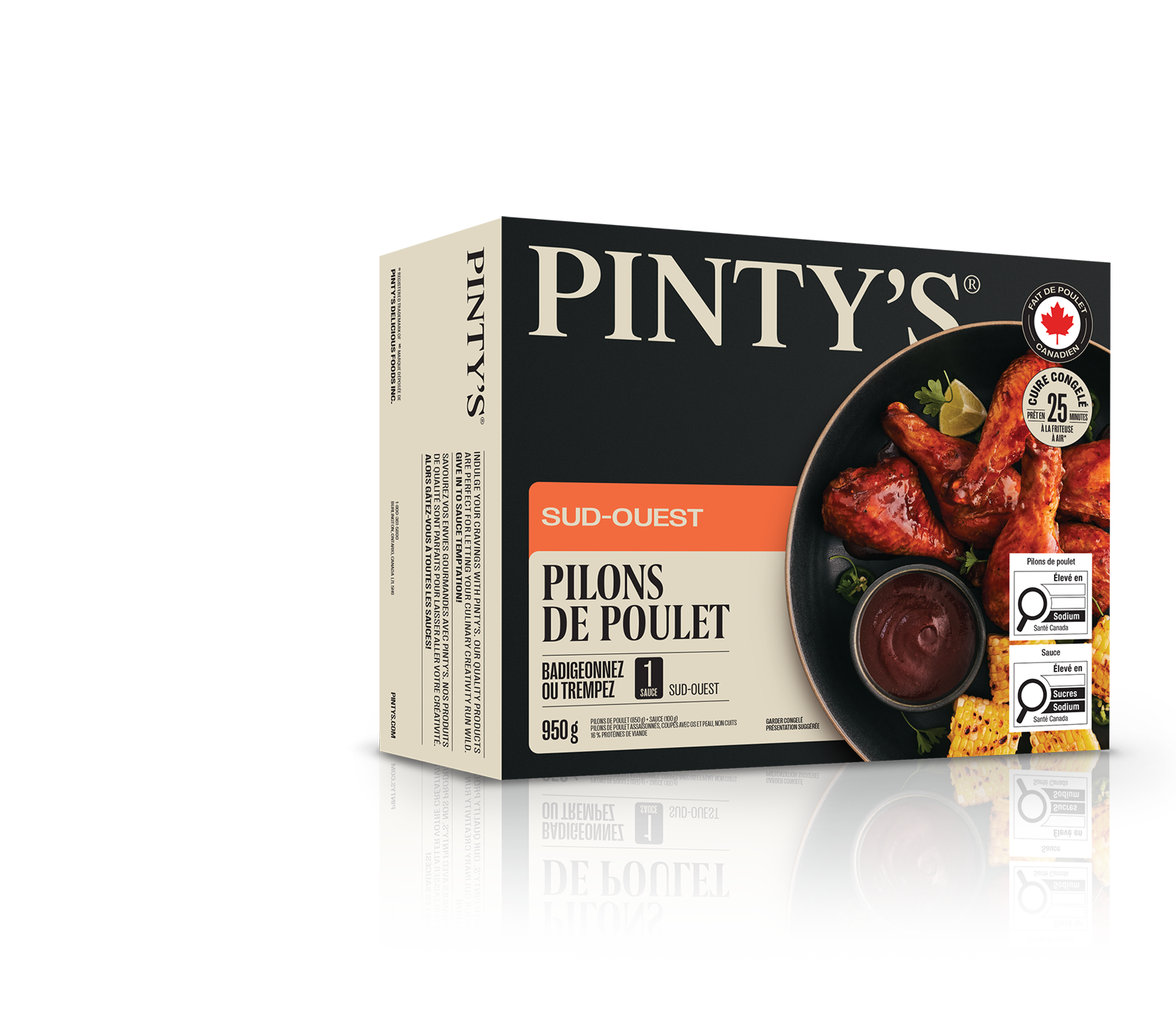 Pilons de poulet sud-ouest Pinty's de la gamme repas