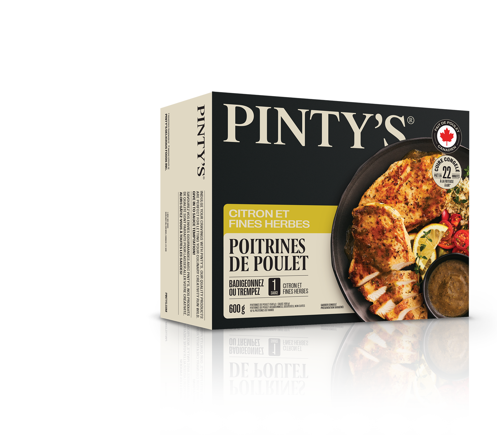 Poitrines de poulet au citron et fines herbes de la gamme repas Pinty's